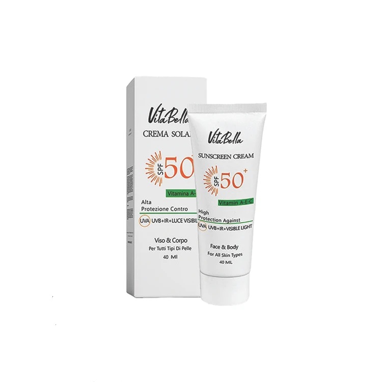 کرم ضدآفتاب بی‌رنگ ویتابلا SPF50 مناسب پوست خشک